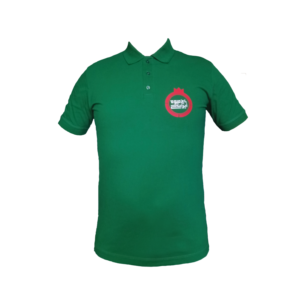 پیراهن-لباس-کار-سبز-آستین کوتاه-تک کدCL-4140