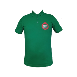 پیراهن-لباس-کار-سبز-آستین کوتاه-تک کدCL-4140