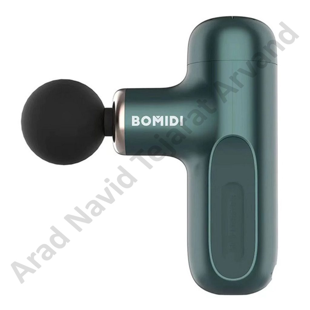 ماساژور برقی بمیدی مدل Bomidi M1 دارای چهار تا سری جداگانه کیف سامسونتی ضربه گیر در سه رنگ (نوک مدادی، صورتی، سبز) قابلیت درج لوگو روی کیف